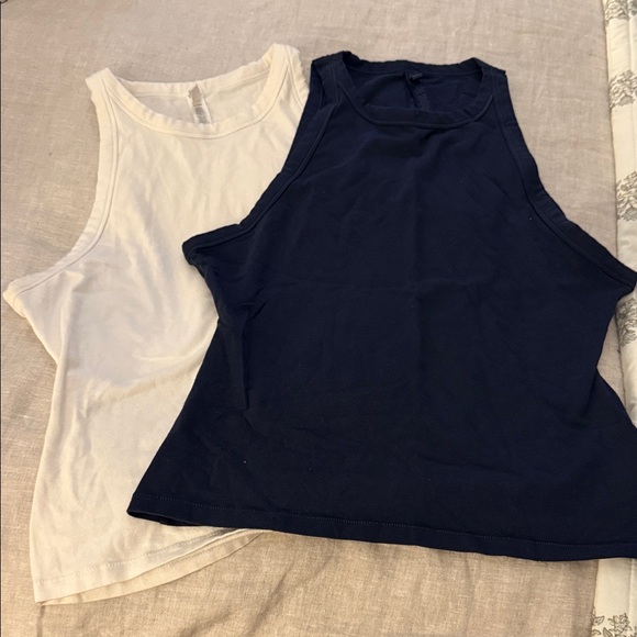 Skims White and Navy Sleeveless Tops - Picture 1 of 7